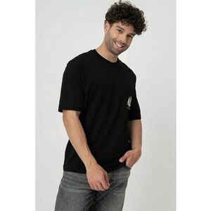 Tricou cu decolteu la baza gatului si buzunar pe piept imagine