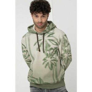 Hanorac din amestec de bumbac cu model tropical imagine