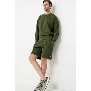 Bluza de trening din bumbac cu decolteu rotund imagine