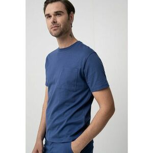 Tricou cu decolteu la baza gatului si buzunar pe piept imagine