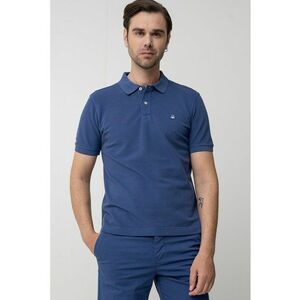 Tricou polo regular fit cu aspect pique imagine