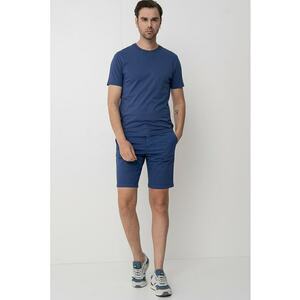 Tricou de bumbac cu decolteu la baza gatului imagine