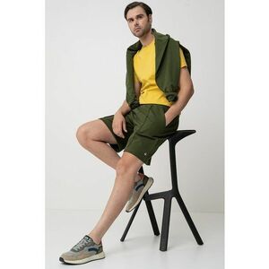 Tricou de bumbac cu decolteu la baza gatului imagine