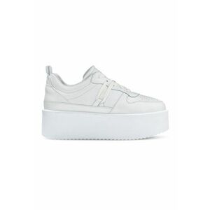 Pantofi sport din piele cu talpa flatform Coloette imagine