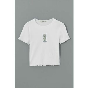 Tricou crop cu croiala extra slim-fit imagine