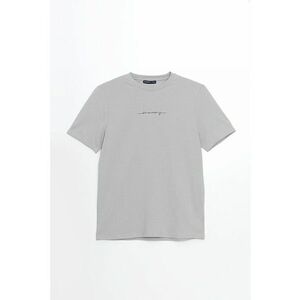 Tricou regular fit cu decolteu la baza gatului imagine