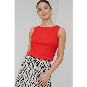 Top din amestec de bumbac organic - cu broderie imagine