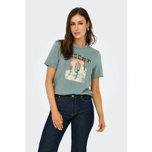 Tricou de bumbac organic cu imprimeu frontal imagine