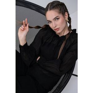Bluza din amestec de lyocell imagine