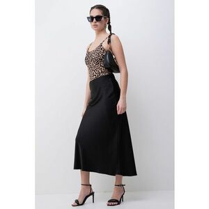 Body cu animal print si bretele ajustabile imagine