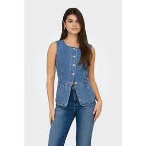 Vesta de denim cu nasturi imagine