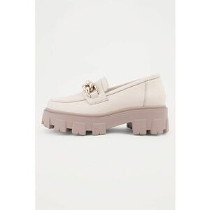 Pantofi loafer din piele cu detaliu cu lant metalic Astra imagine