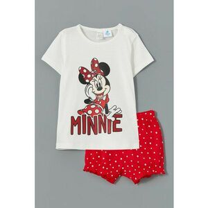 Pijama cu maneci scurte si imprimeu Minnie Mouse imagine