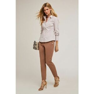 Pantaloni crop cu buzunare cu fermoar imagine
