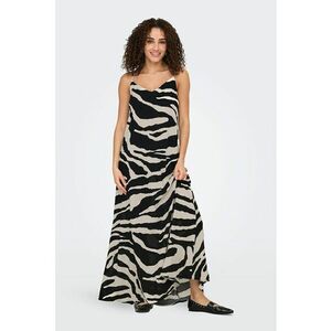 Rochie lunga cu animal print si decolteu in V imagine
