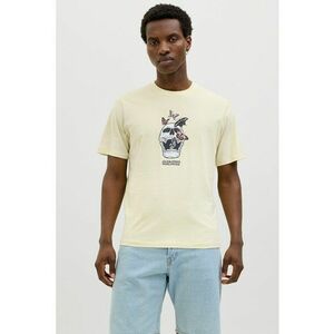 Tricou din bumbac cu imprimeu cu craniu imagine