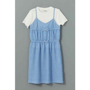 Set de tricou si rochie gingham imagine