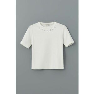 Tricou uni cu detalii din strasuri imagine