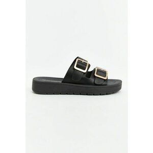 Papuci wedge cu catarame imagine