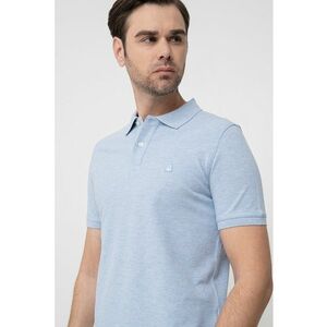 Tricou polo cu logo discret imagine