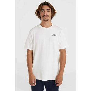 Tricou de bumbac cu decolteu la baza gatului si logo discret imagine