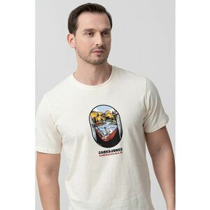 Tricou din bumbac cu imprimeu cu craniu imagine