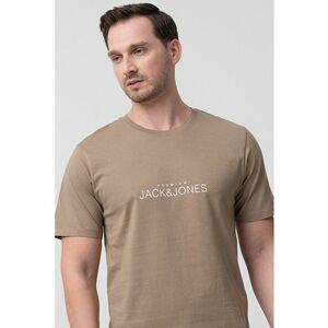 Tricou de bumbac cu decolteu la baza gatului imagine