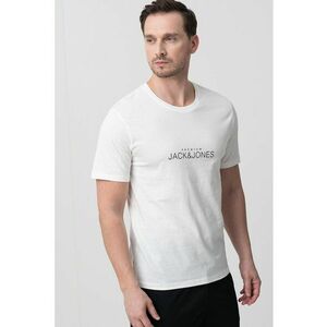 Tricou de bumbac cu decolteu la baza gatului imagine
