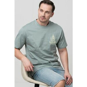 Tricou de bumbac organic cu imprimeu pe piept imagine