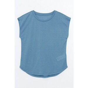 Tricou cu decolteu rotund si model uni imagine