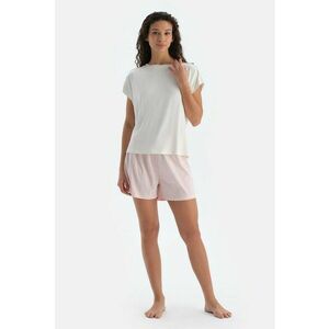 Set de pantaloni scurti de pijama uni si cu model - 2 perechi imagine