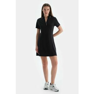 Rochie-tricou din amestec de lyocell cu detalii contrastante imagine