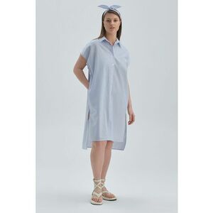 Rochie-camasa asimetrica cu slituri laterale imagine