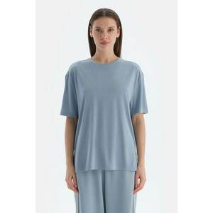 Tricou uni lejer din amestec de modal imagine