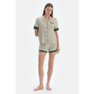 Pijama din amestec de bumbac cu buline imagine