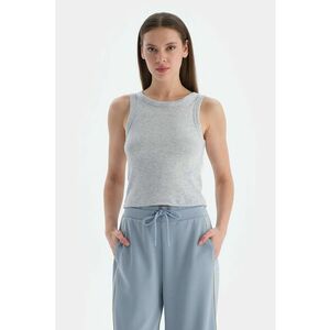 Top striat cu croiala slim-fit imagine