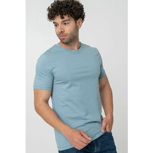 Tricou slim fit cu decolteu la baza gatului imagine