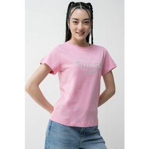 Tricou cu logo cu strasuri pentru fitness imagine