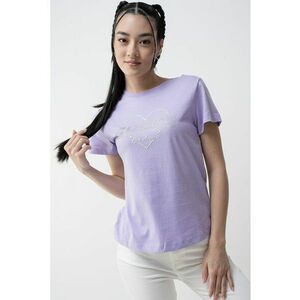 Tricou cu logo cu strasuri pentru fitness imagine