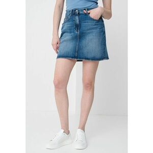 Fusta din denim cu croiala in A imagine