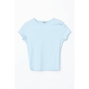 Tricou crop din amestec de bumbac imagine