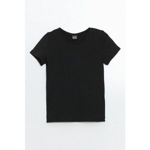 Tricou din bumbac cu model uni imagine