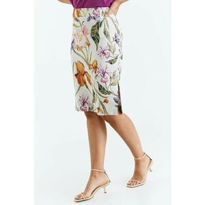 Fusta midi de in cu model floral Parma imagine