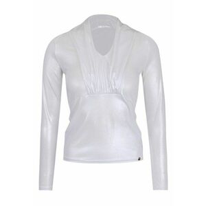 Bluza cu aspect metalizat - Gri deschis imagine