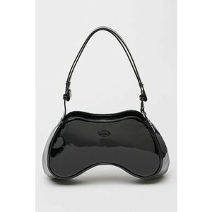Geanta crossbody cu aspect lacuit Play imagine