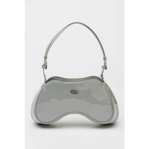 Geanta crossbody cu aspect lacuit Play imagine