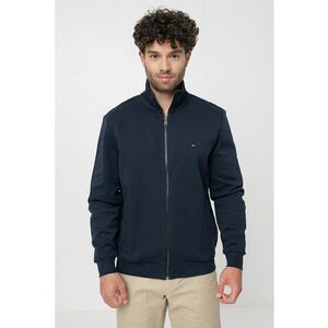 Bluza de trening cu fermoar si logo discret imagine