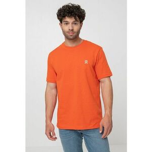 Tricou de bumbac cu decolteu la baza gatului imagine