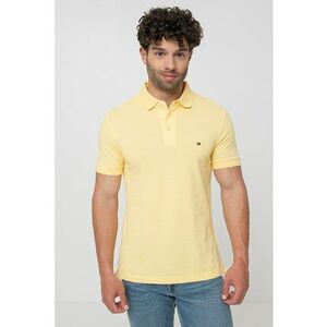 Tricou polo slim fit din amestec de bumbac organic imagine