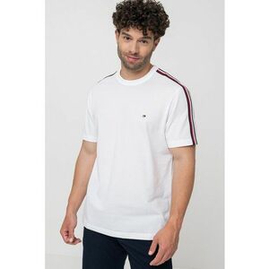 Tricou de bumbac cu decolteu la baza gatului imagine